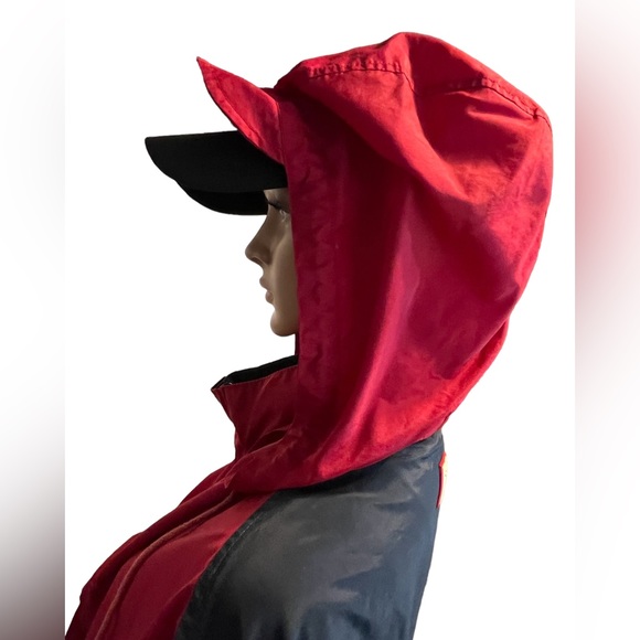 Vintage Chaps Ralph Lauren Windbreaker Jacket, Red Navy | L - Picture 8 of 16